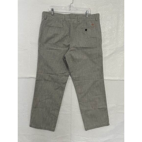 Dockers Pacific Collection 38X29 Gray Check Field Khaki Flat Front Pants NEW - Picture 2 of 10